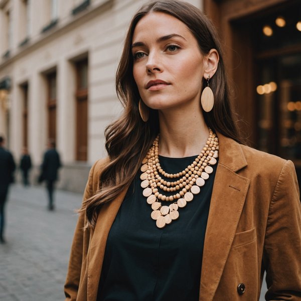 Comment associer des bijoux en bois avec des tenues de soirée?