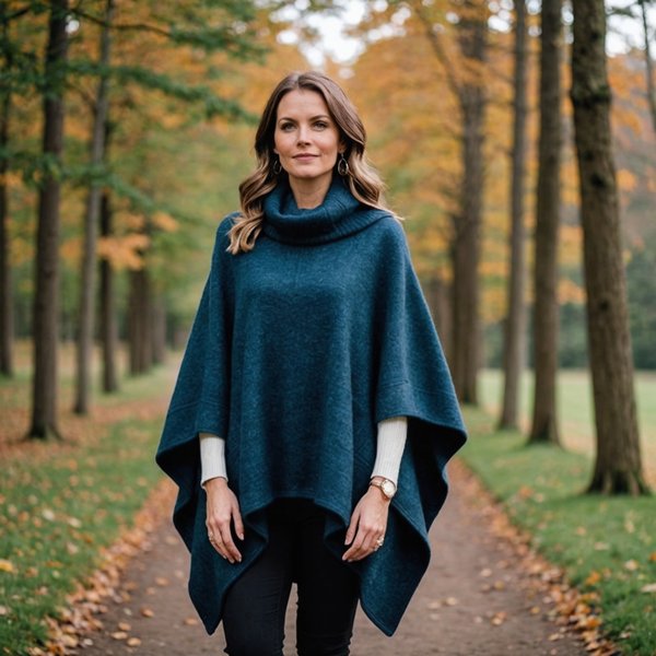 Quels conseils pour styliser un poncho en laine pour une soirée hivernale?